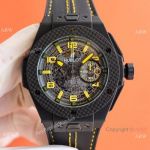 Super Clone Hublot Big Bang Unico Ferrari 1:1 7750 Watch Yellow Arabic Numerals